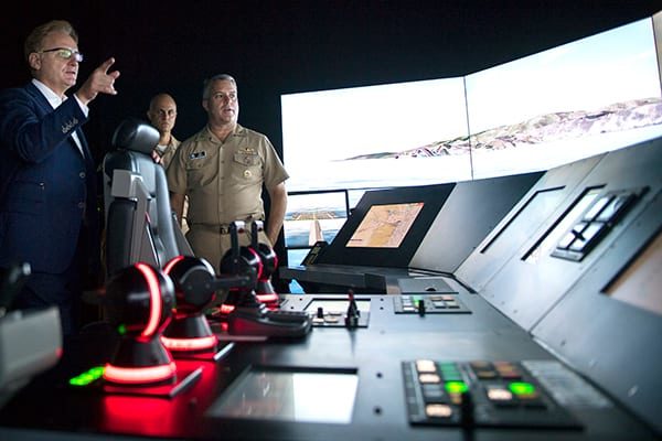 The US Navy is supplementing legacy-era simulators with new devices such as this Littoral Combat Ship part-task trainer.