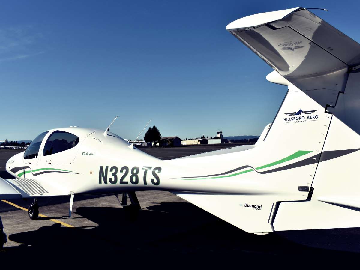 Hillsboro Aero Academy’s fixed-wing fleet includes Diamond DA42.