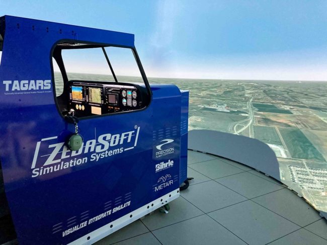 MetaVR Visuals in FAA Simulator
