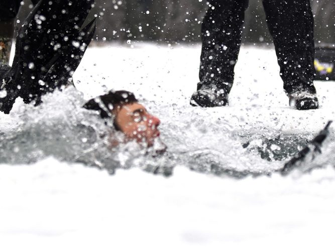Massachusetts Guard, First Responders Train in ‘Ice Bath’