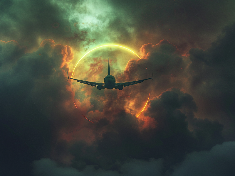 Rickadamsfraes a commercial airplane flying into ominous dark c 2ce4f85a 7d14 4d6b a171 ecec1f213704